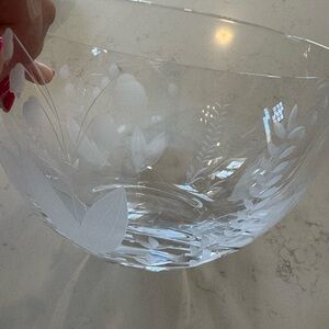 Tiffany & Co Lily of the Valley etched bowl
